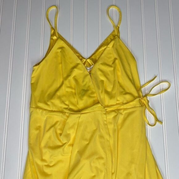 Bcbgeneration Lemonade Ruched Surplice Wrap Dress Size S Nwt - Picture 7 of 12